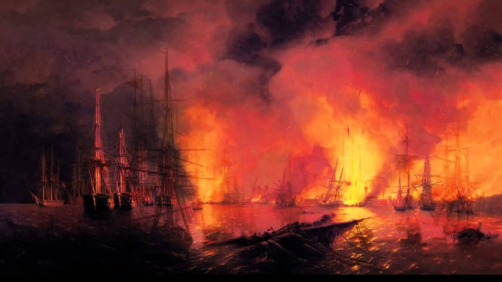 Синопское сражение – последняя в истории парусного флота крупная битва парусных кораблей. 